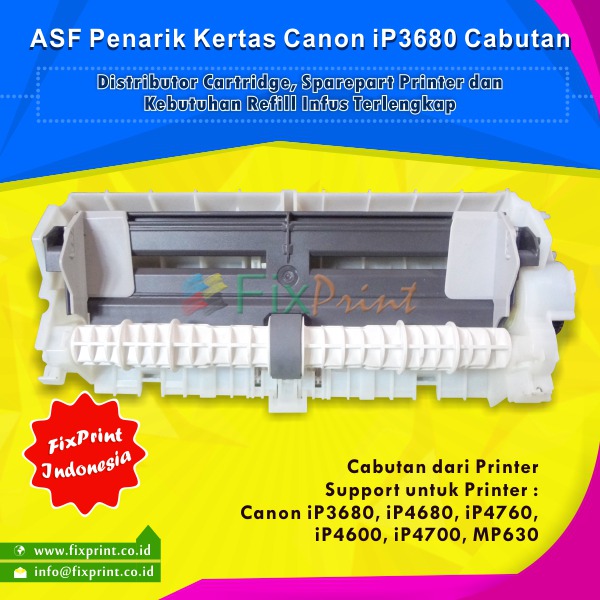 ASF Roller ip3680 3680 3680 4680 4760 4600 4700 MP630- Penarik Kertas - Hitam FSB3032