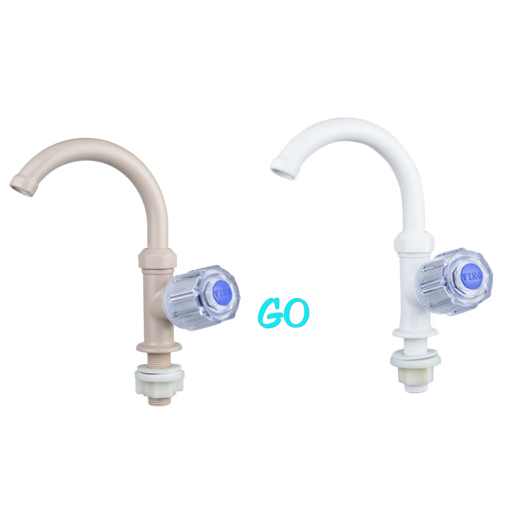 Keran Angsa Tanam PVC Vino - Kran Wastafel Tancap - Kran Bak Cuci Piring Baling