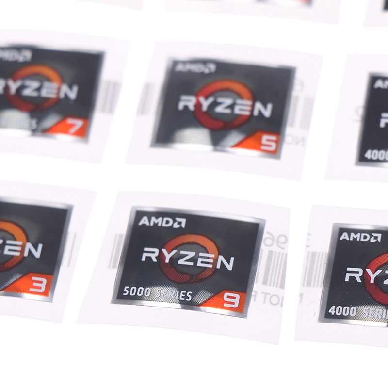 Stiker Label Prosesor Seri ATHLON Ryzen R 3 5 7 Generation