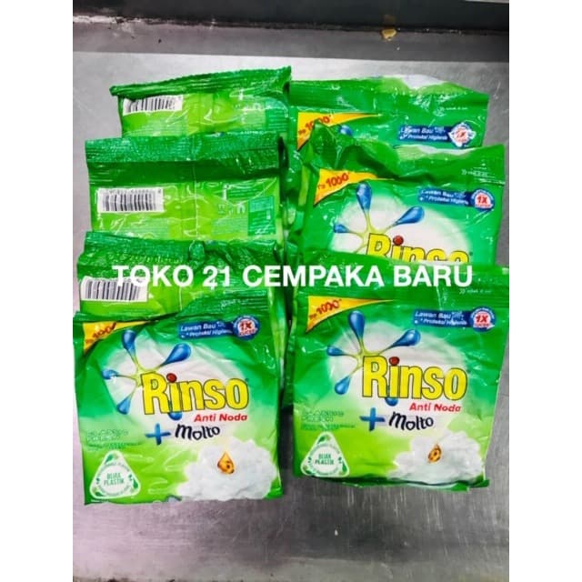 

Rinso Deterjen Bubuk Wangi CLASSIC FRESH HIJAU 1 renceng isi 12 sachet