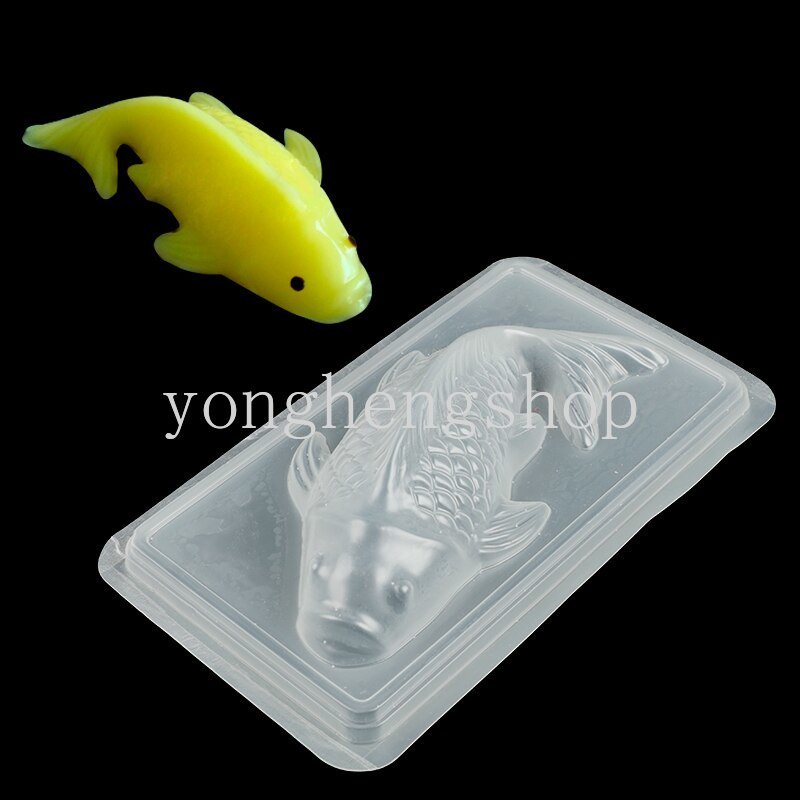 3d Cetakan Bentuk Ikan Koi Cetakan Kue Coklat Jelly Sugarcraft Rice Mould DIY Cetakan Dekorasi Kue Alat Kue Dapur Handmade Baking