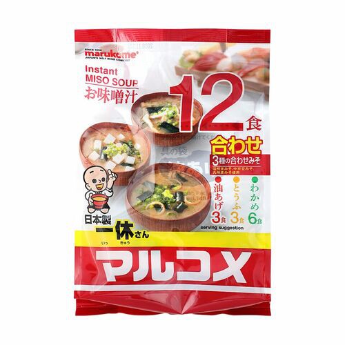 

Marukome Instant Miso Soup Ikkyu San (12 pack) 210gr / Sup Miso Jepang