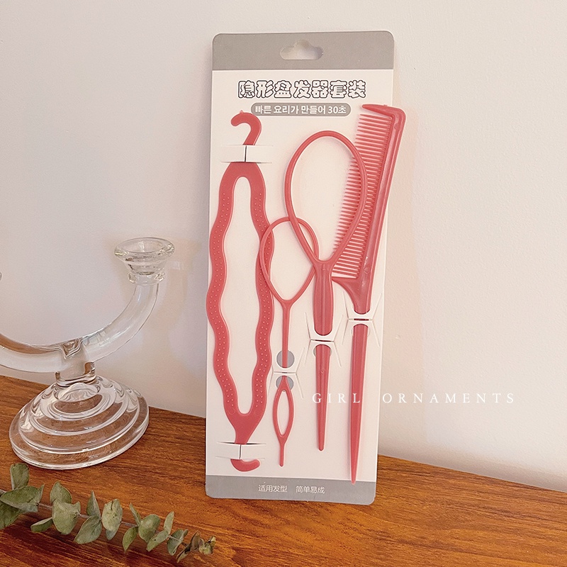 Set Aksesoris Rambut Model Kepang Invisible