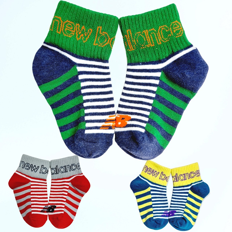 littlekiddoss Kaoskaki New Balnce Sport Bayi Katun Tebal Kaos Kaki Anak Import SC2142