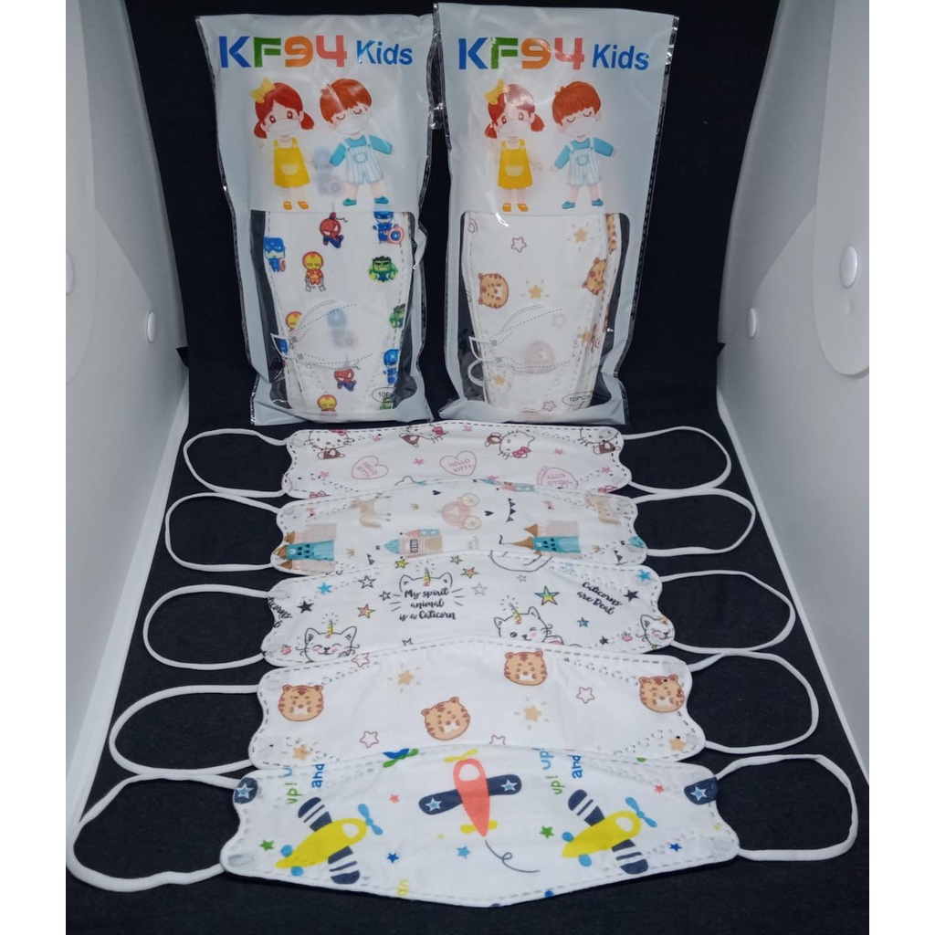 MASKER KF94 4PLY ANAK KARAKTER isi 10pcs - ONEHAND OFFICIAL