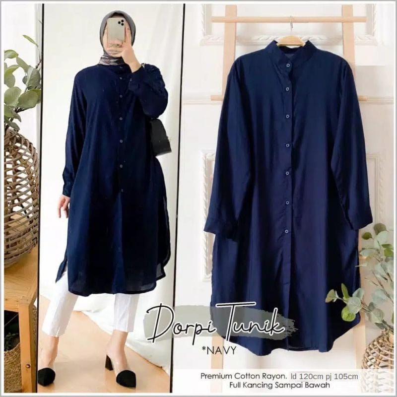 DORPI TUNIK JUMBO LD120-140 RAYON POLOS PREMIUM TERMURAH