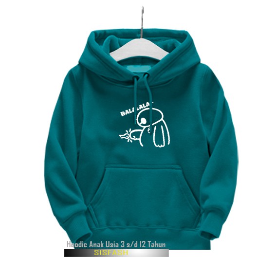 Hoodie Anak Baymax Blalala - Hijau Tosca