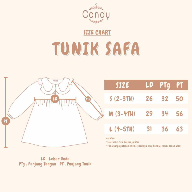 Safa Tunik/Tunik anak perempuan/Tunik anak murah