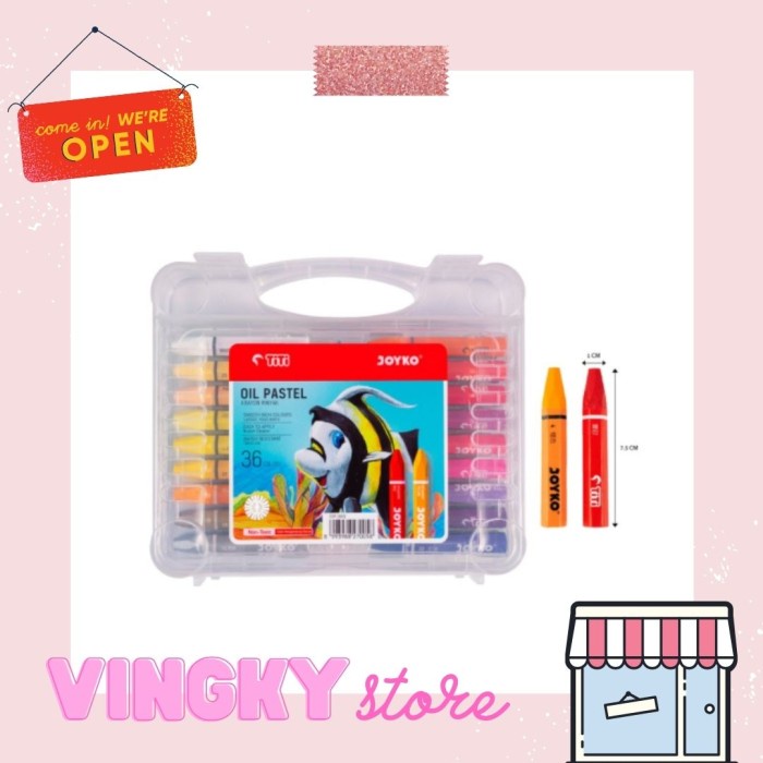 

Cantik Crayon / Oil Pastels Titi Joyko - 36 Warna Murah