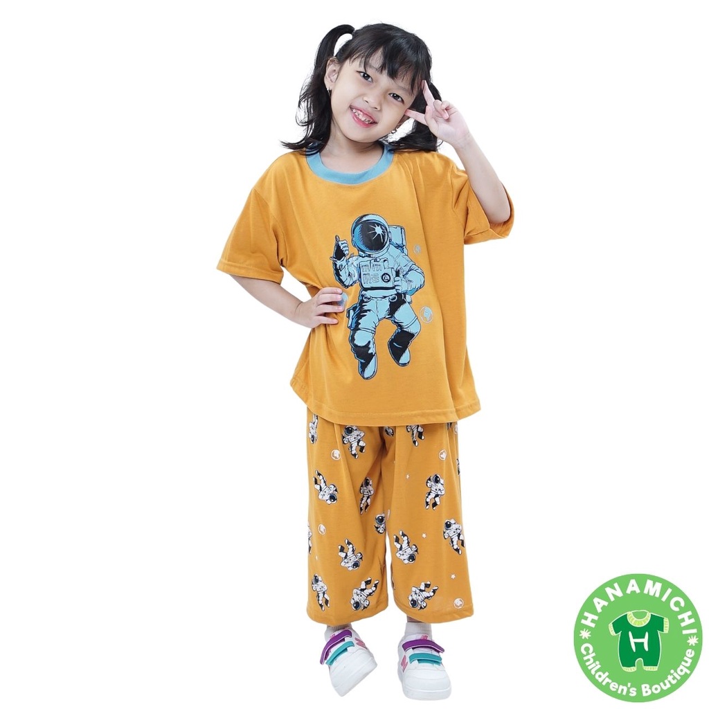 Hanamichi BISMA Baju Tidur Anak Lengan Pendek Celana 3/4
