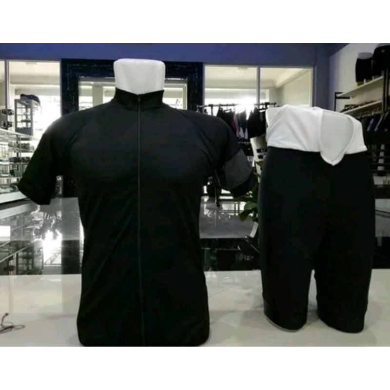 jersey roadbike sepeda balap polos satu set