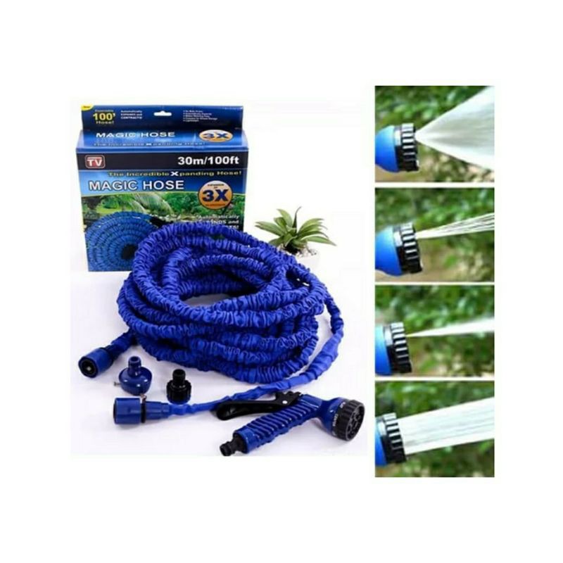 SELANG AIR SERBA GUNA ELASTIS MAGIC HOSE PLUS SPRAY GUN AJAIB