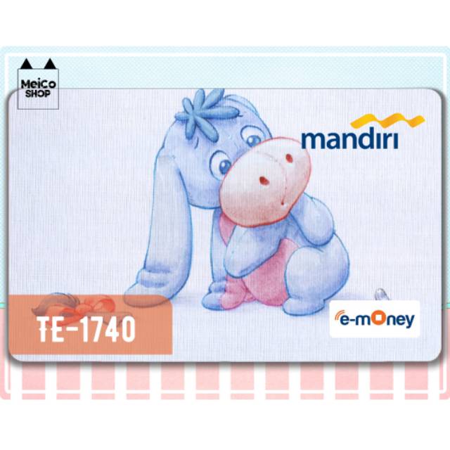 

[TE-1740] Sticker E-Money Mandiri Meico - Eeyore