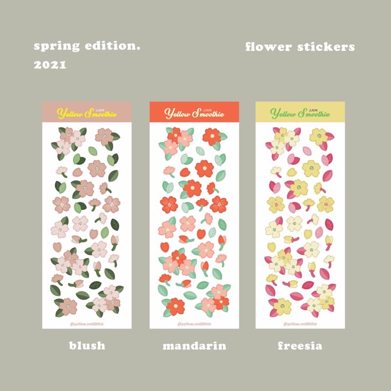 

FLOWERS STICKER BY YELLOW SMOOTHIE
