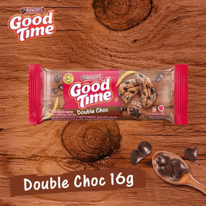 

Good Time Cookies DOUBLE CHOCOLATE & RAINBOW 16gr-(ISI 12pcs).