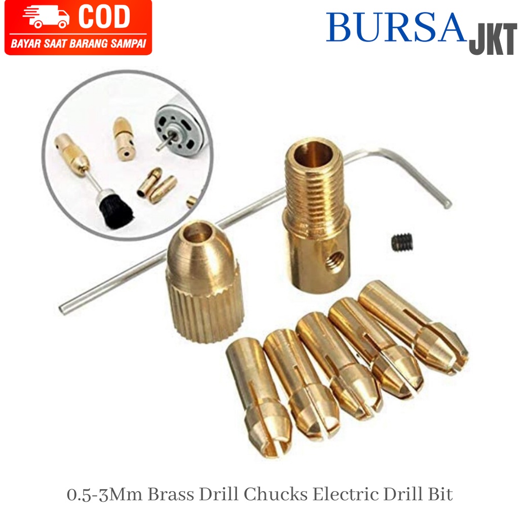 KEPALA MESIN BOR TUNER GRINDER FOREDOM CHUCK SET 7 PC