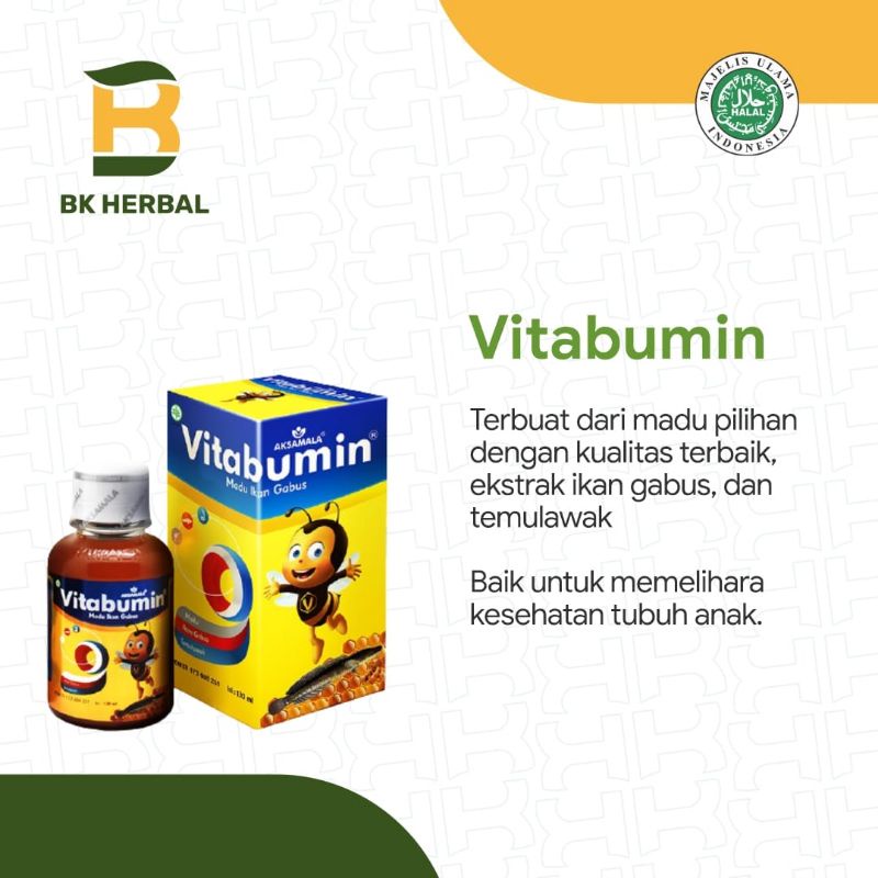 

Vitabumin Protein Albumin Ikan Gabus 130 ml