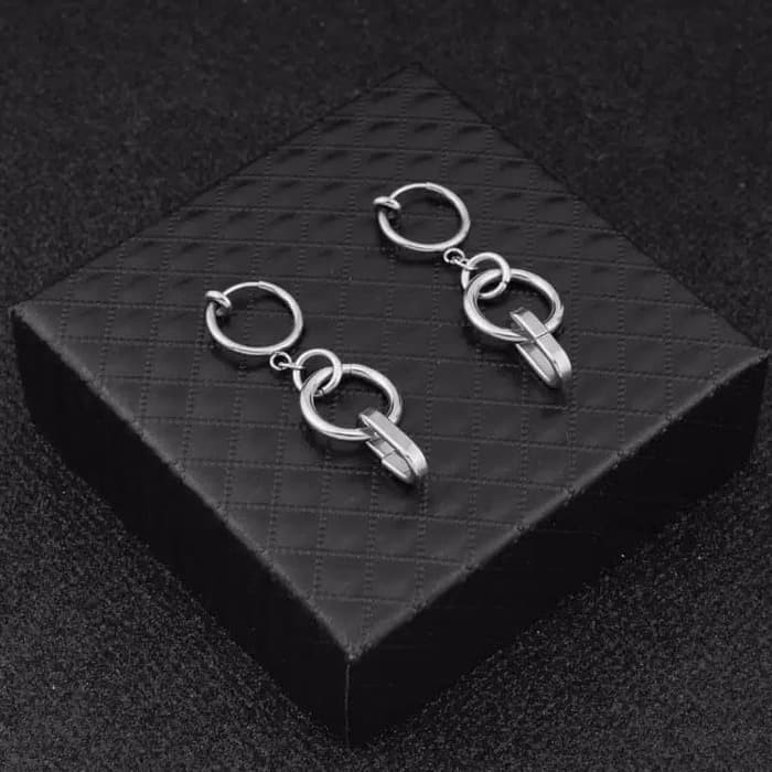EE0424 - Anting JEPIT Tanpa Tindik Pria Wanita Kpop Korea BTS EXO GOT7