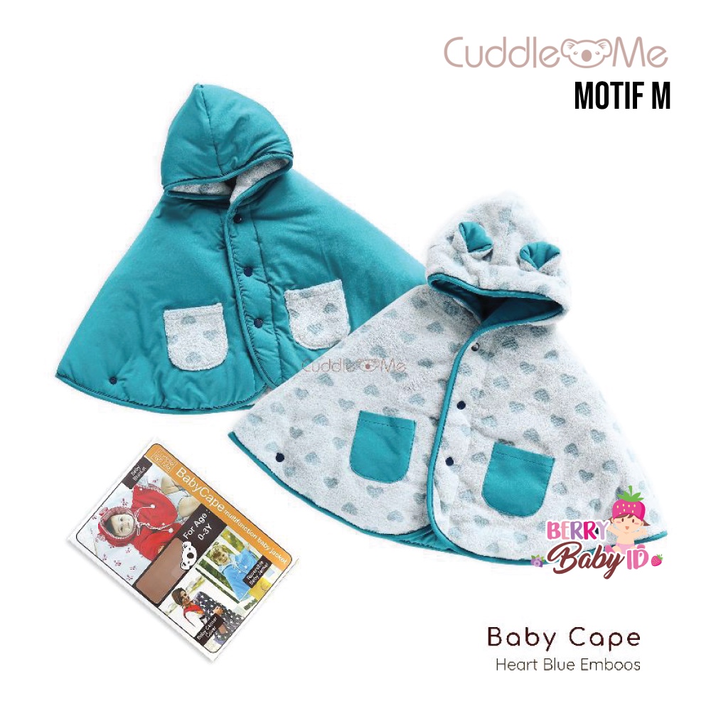 Cuddle Me Baby Cape Jaket Bayi Anak CuddleMe 0-3 Tahun Bolak Balik Baju Hoodie Grosir (1)-Motif M