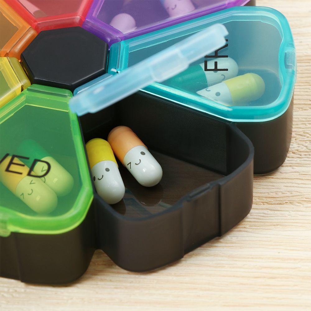 Wonder Pill Box 7hari Kotak Penyimpanan Travel Organizer Tempat Tablet