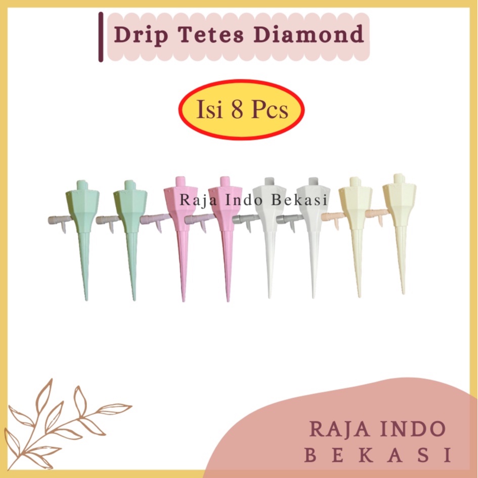 8Pcs Drip Tetes DIAMOND Isi 8 Pcs Grosir Drip Tetes BOTOL Air Sistem Irigasi Tutup Botol Penyiram Tanaman SIRAM TANAMAN OTOMATIS