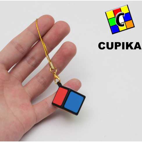 Rubik Z-Cube 1x1x1 Black Base 1x1 Gantungan kunci tali terjangkau