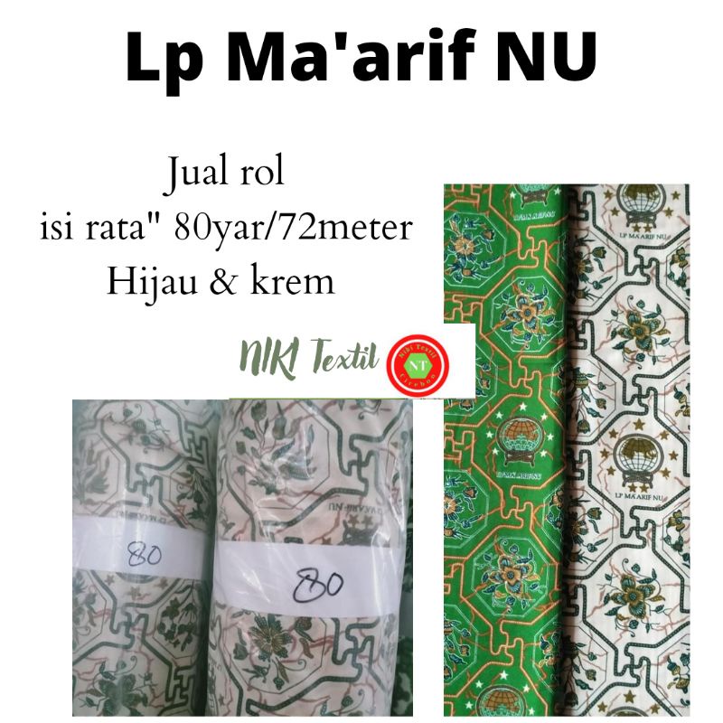 JUAL Rol Batik Lp Maarif nu seragam sekolah Maarif Nu