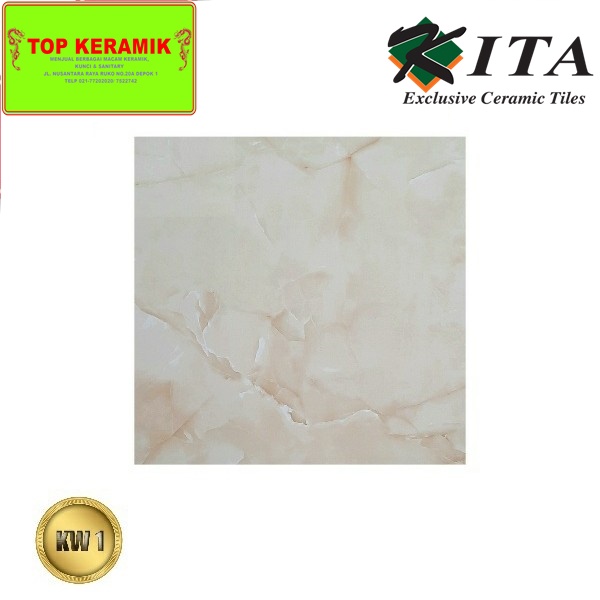 Keramik Lantai Kita 40x40 Amanda Light Beige Kw 1