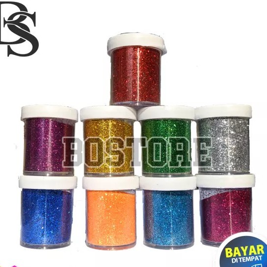 [1 Pcs] Glitter Bubuk Nail Art Isi 10 Gram - Untuk Pacar Kuku, Henna, Wajah Dan Campuran Cat