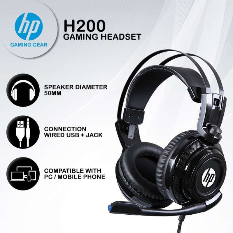 HEADSET Gaming HP H200 H 200 ORIGINAL