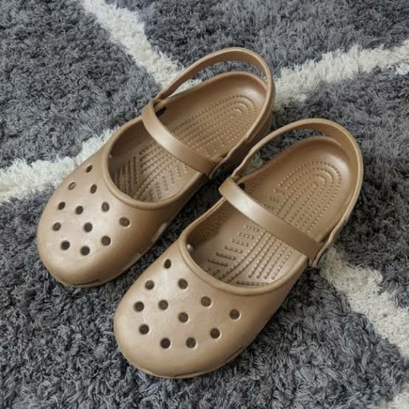 BIG SALE TERMURAH CROCS MARY JANE SHAYNA SEPATU SANDAL KARET MALINDI WANITA FLAT SHOES ORI
