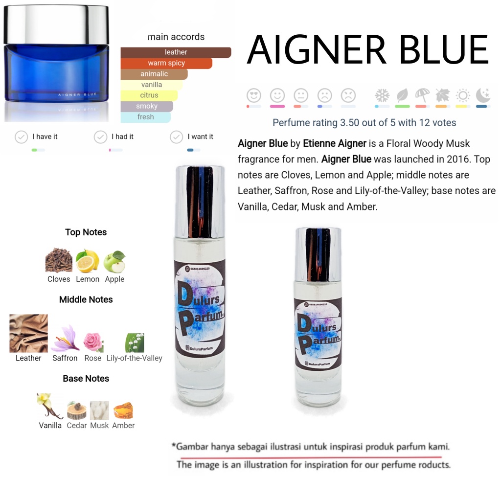AIGNER BLUE/PARFUM AIGNER BLUE/PARFUM/PARFUM BIBIT/PARFUM MURAH