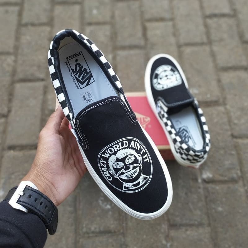 SEPATU SNEAKER PRIA VANS SLIP ON JVH SUPER PREMIUM BNIB WAFFLE DT