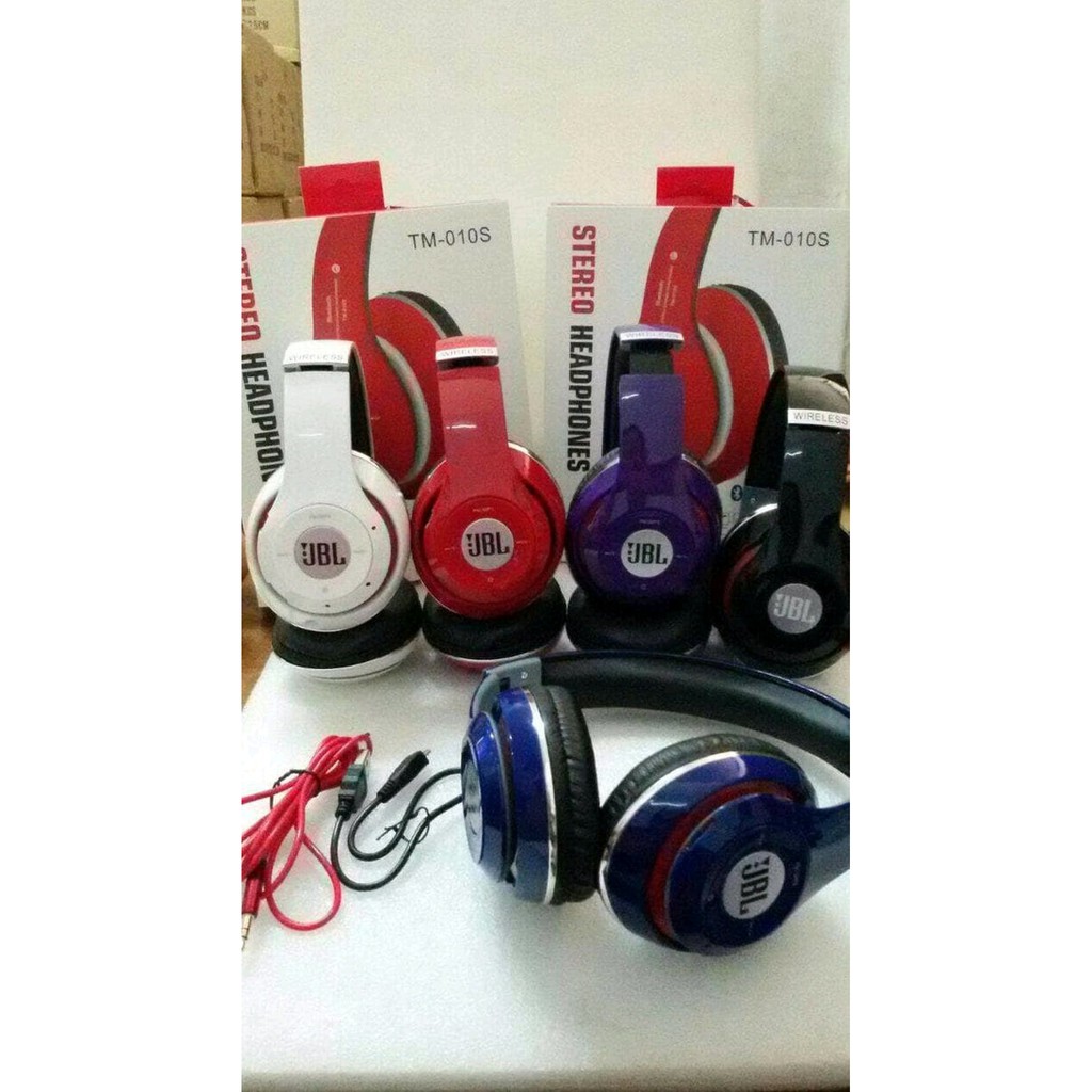 HEADPHONE JBL TM-010S HEADSET BLUETOOTH TM010 JBL 010S BLUETOOTH VERSION SR
