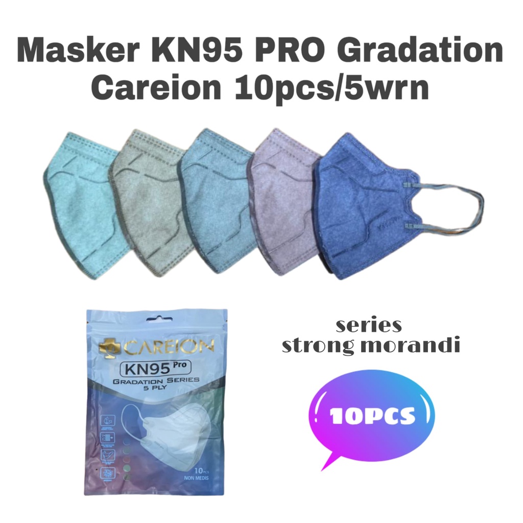 MASKER KN 95PRO GRADATION SERIES 5PLY ISI10 3D PROTECT MASK NEW DESIGN