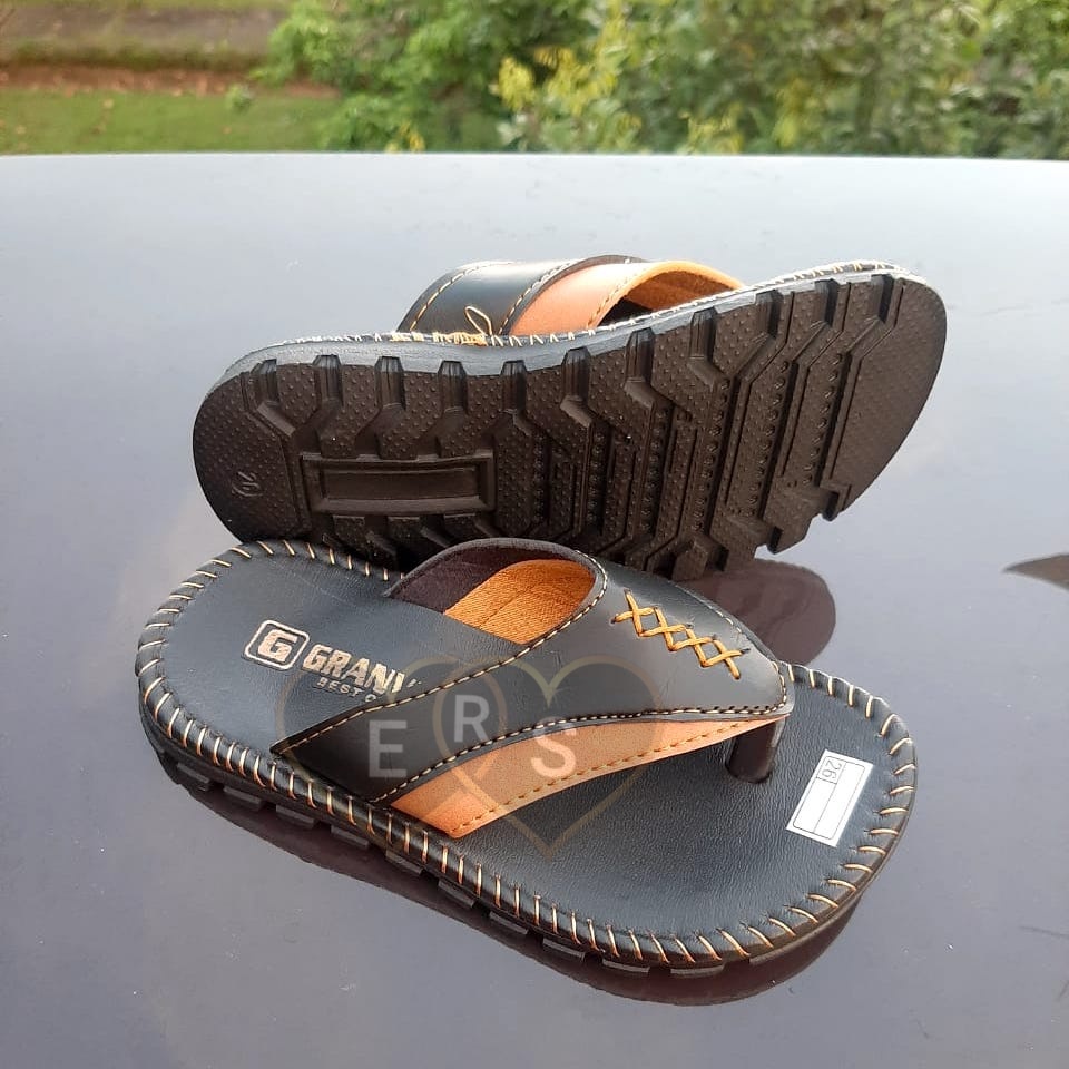 TOKOERS SDLD12 Sepatu Sandal Pria Laki Laki kulit PU