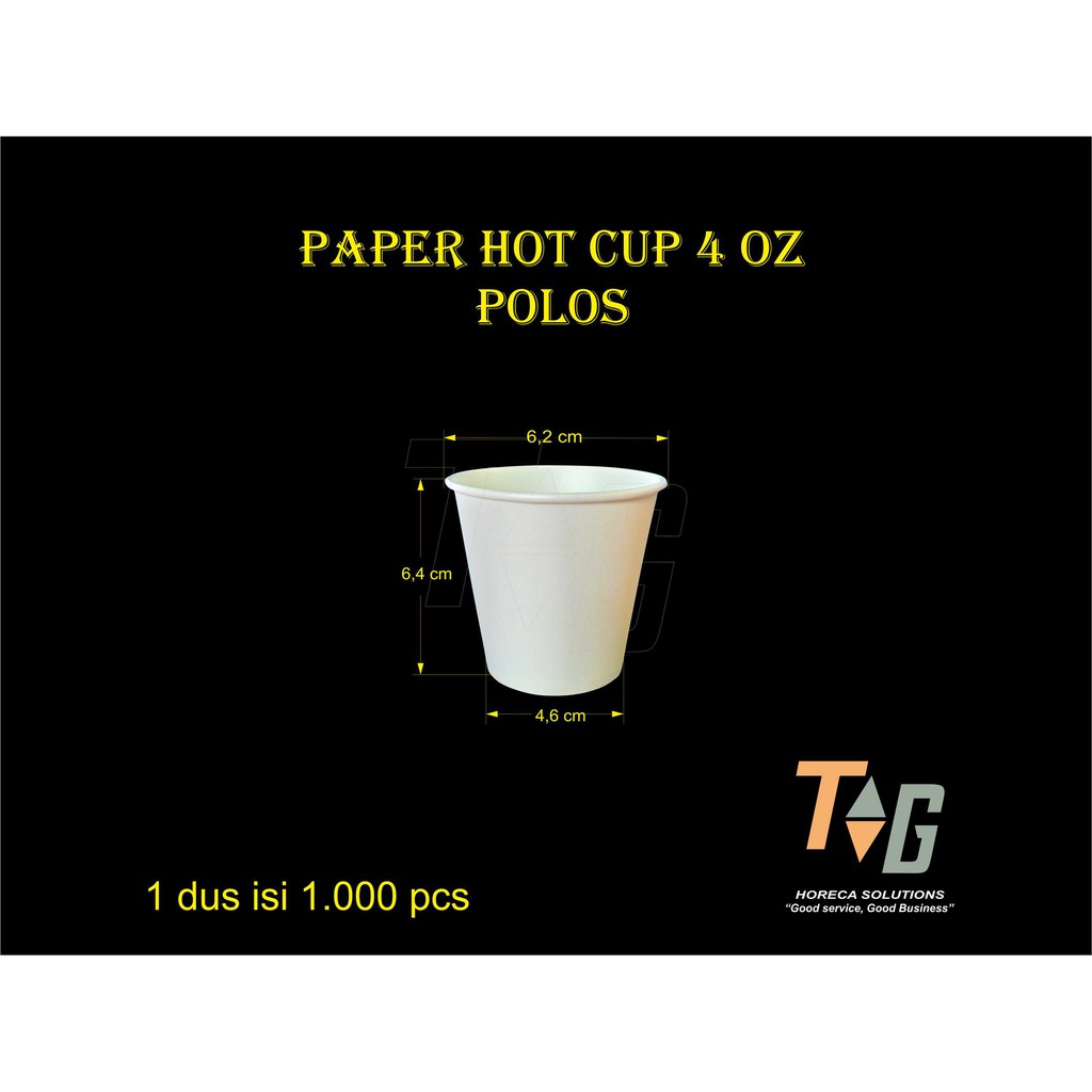 Paper Hot Cup 4 Oz isi 50 pcs
