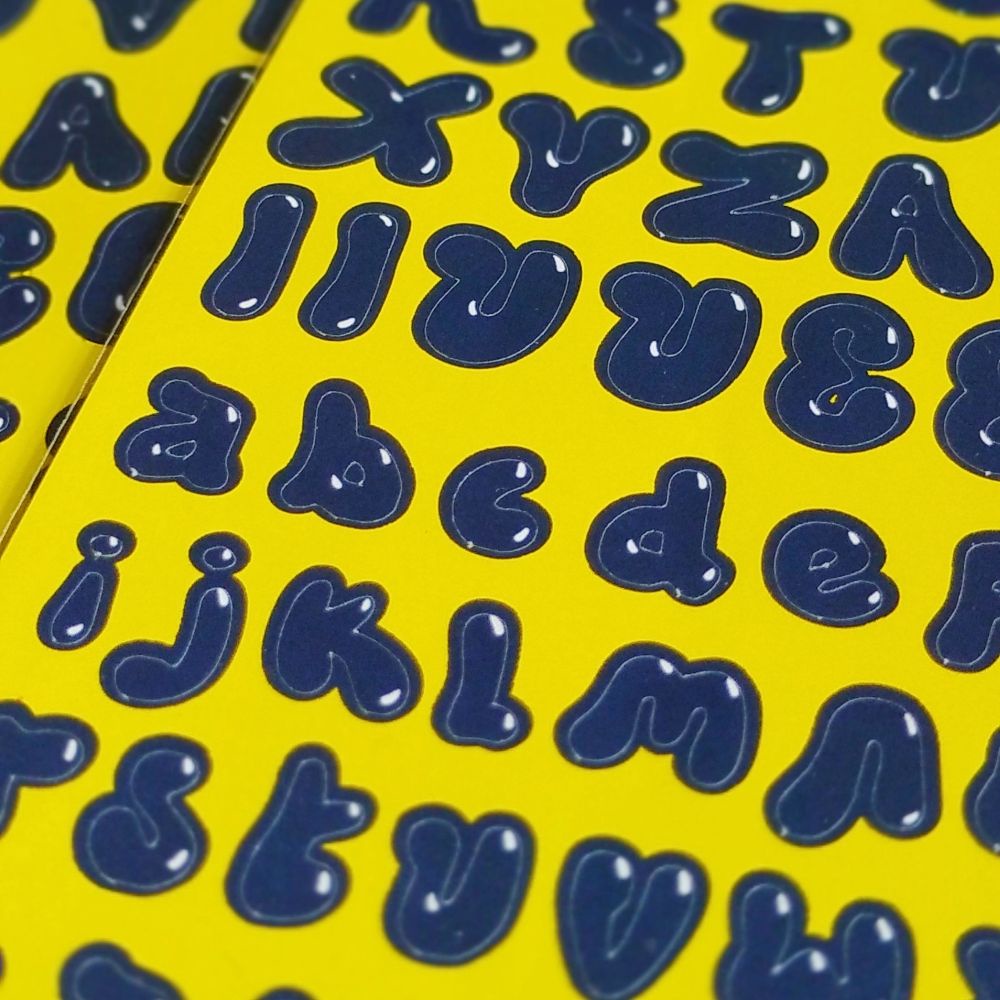 

MEOWDRAMA Alphabet Sticker Sheet / Stiker Huruf Kiss Cut