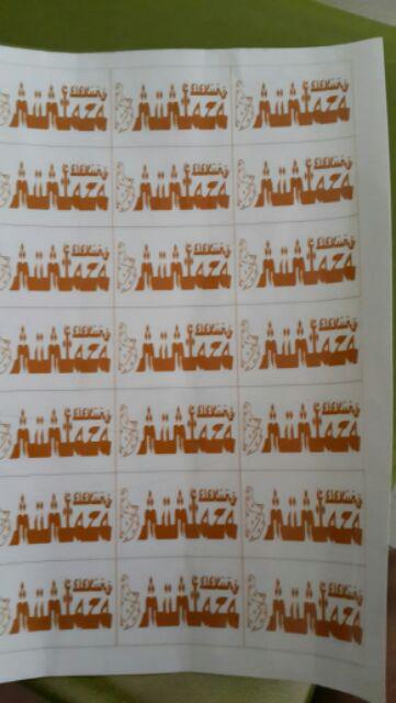 Cetak Stiker Transparan Uk A3