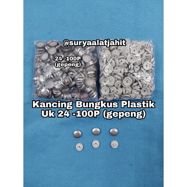 Kancing Plastik 24X100P (1.4cm) Gepeng =rp.20.700/1bks