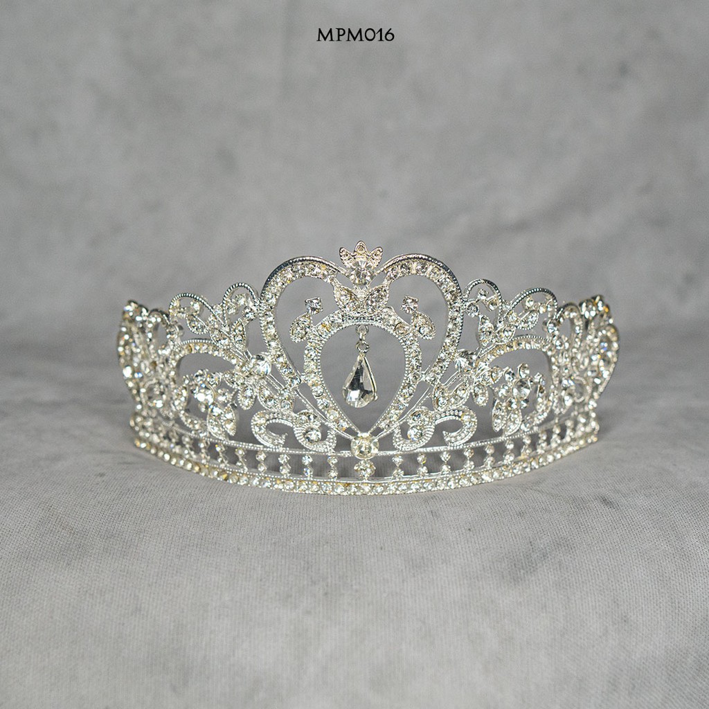 [SIAP KIRIM] WEDDING CROWN SILVER HEADPIECE PESTA PENGANTIN MODERN MPM016