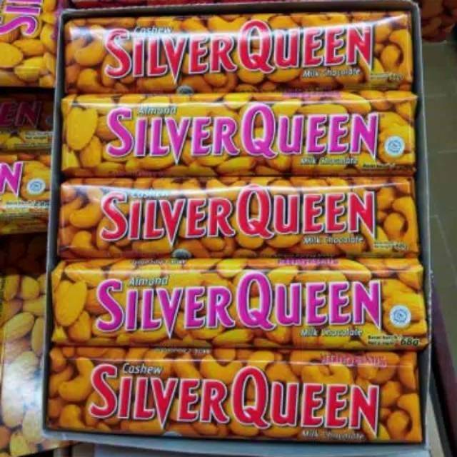 

Coklat silver queen 65gr & 30gr