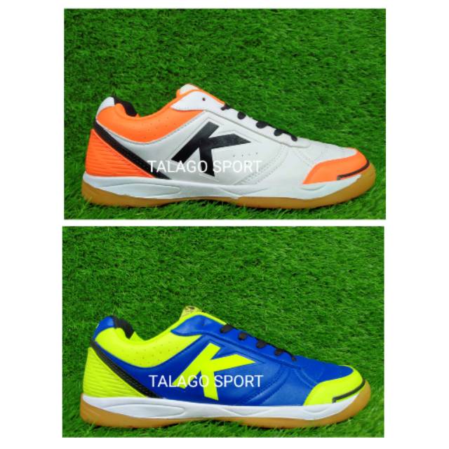 Sepatu futsal kelme K-strong royal blue - white orange