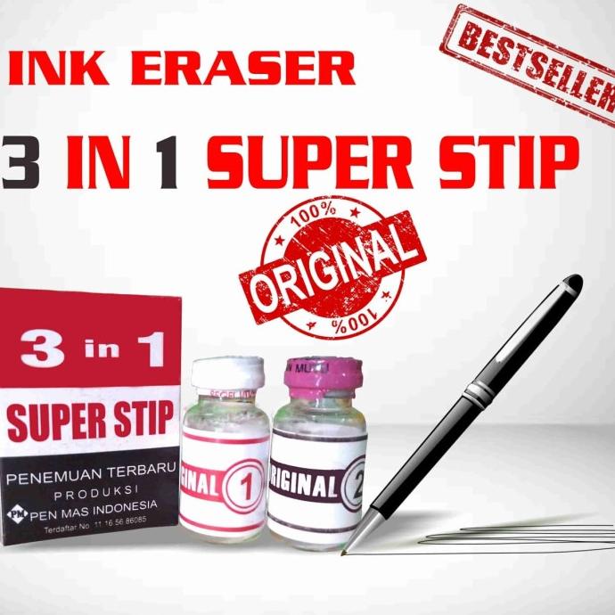 

[BISA COD] INK ERASER PENGHAPUS TINTA TANPA BEKAS SUPER STIP