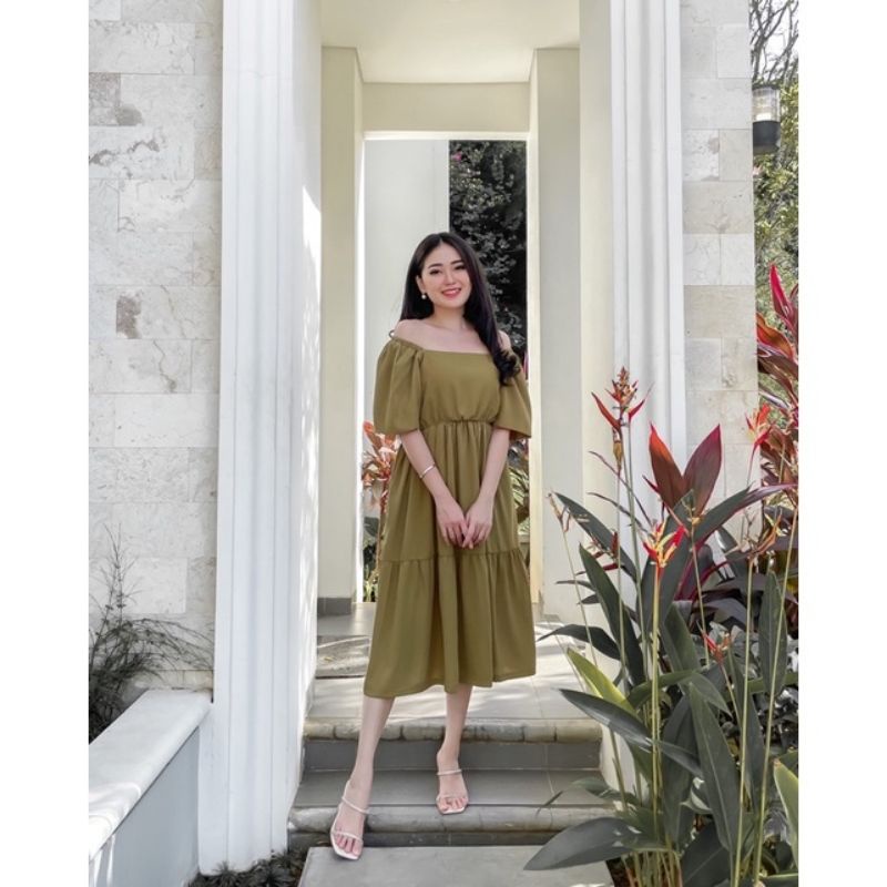 Holy Dress Kasual Jumbo | Dress Wanita Sabrina Korea BigSize