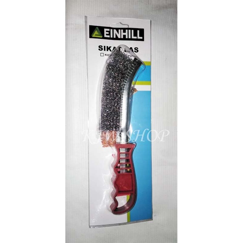 Sikat Baja Putih Bengkok Merk Einhill / Sikat Baja Einhill / Brushes<br />