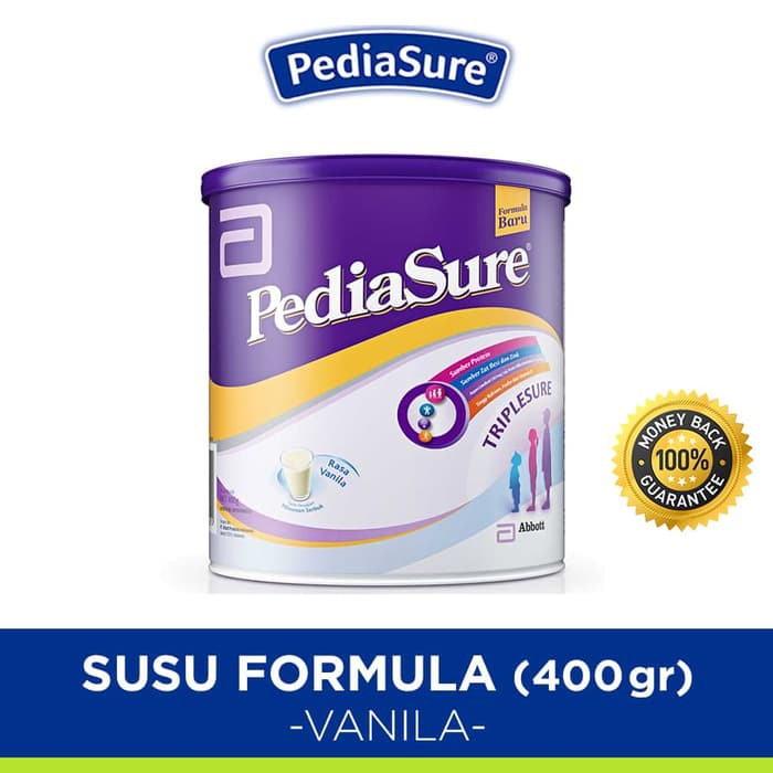 Pediasure Triplesure Vanila 400gr susu Bayi tanpa tulisan complete
