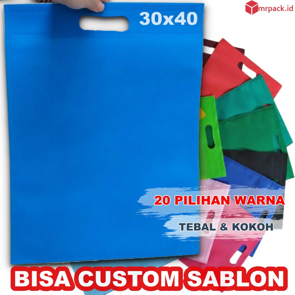 

Goodie Bag Oval 30x40 | Tas Spunbond Oval | Kantong Souvenir Murah