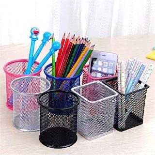 Holder Pen pensil Multifungsi Bahan Metal  Mesh Untuk Meja  