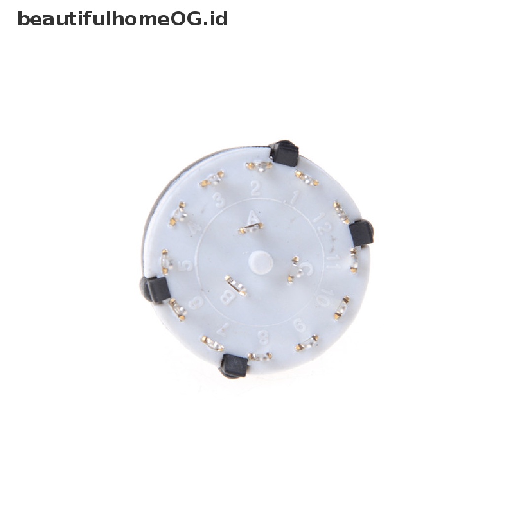 Saklar Putar 3 / 4 Posisi 3 / 4 Posisi  Panel Saklar Putar 3 Pole 4 Arah PCB Mount Warna Hitam 3p4t 3 Pole 4